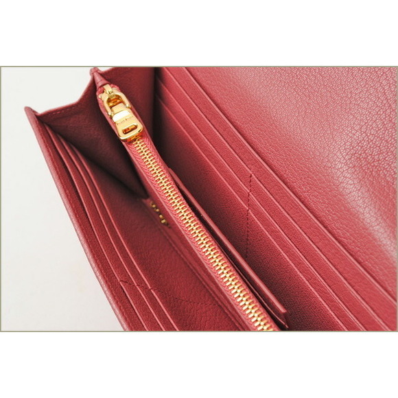 Miu Miu Wallet pass case 5M1109 Berry Red - Picture 3 of 5